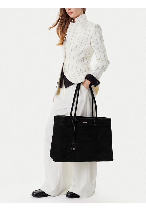 Gino Rossi Torebka EO-LOLA-LA513-114-1 Czarny. Kolor: czarny. Materiał: skórzane, zamszowe