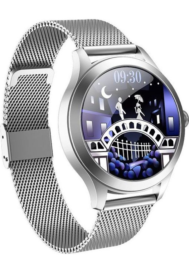 Smartwatch Gino Rossi SW014-1 Srebrny (SW014G). Rodzaj zegarka: smartwatch. Kolor: srebrny