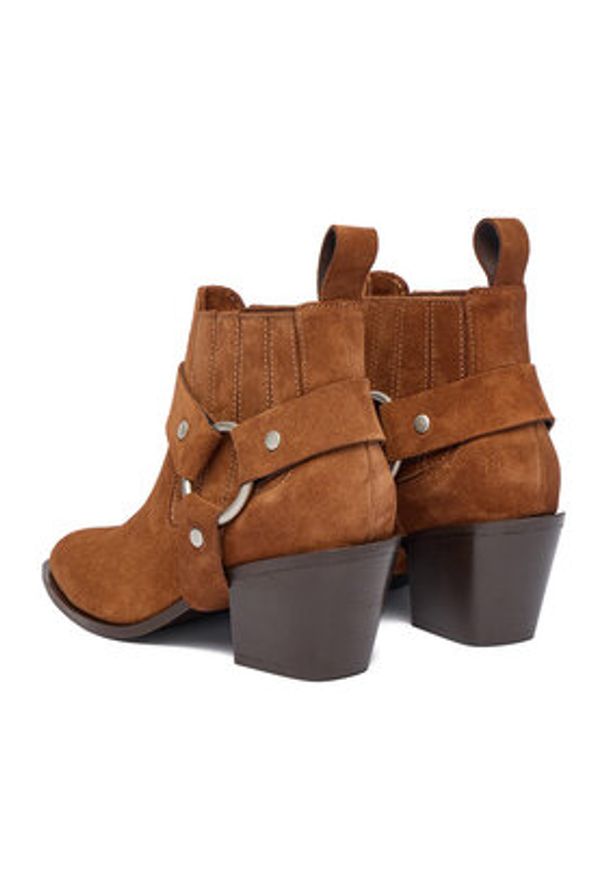 Badura Botki EO-CLEO-501-25 Brązowy. Kolor: brązowy. Materiał: zamsz, skóra