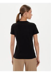 Elisabetta Franchi T-Shirt MA-009-46E2 Czarny Regular Fit. Kolor: czarny. Materiał: bawełna