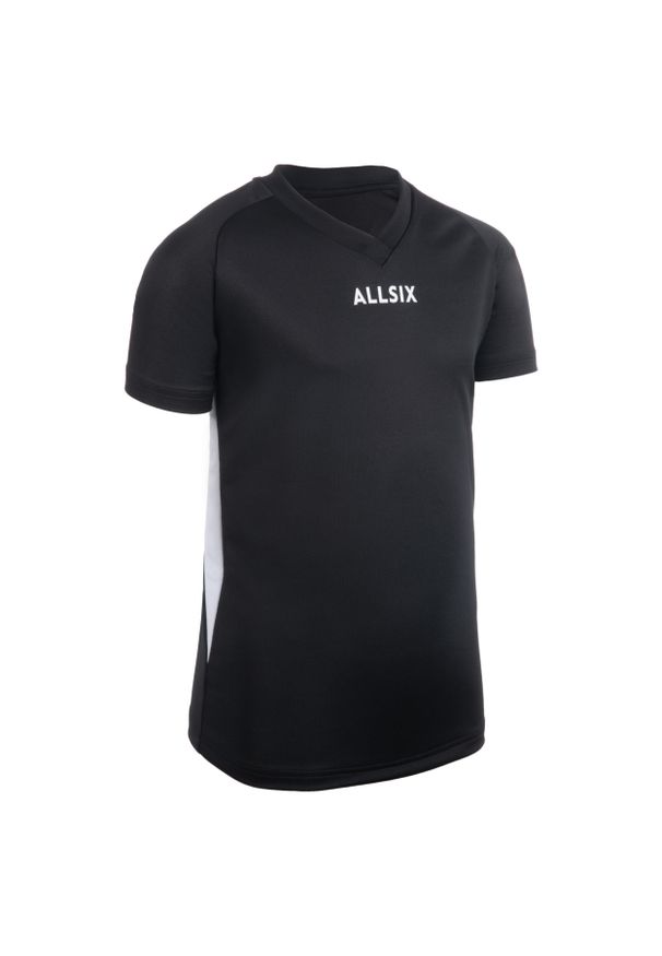 ALLSIX - Koszulka siatkarska dla chłopców Allsix V100. Kolor: biały, czarny, wielokolorowy. Materiał: poliester, materiał