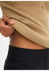 bonprix - Spodnie ze stretchem z bengaliny. Kolor: czarny. Styl: elegancki #2