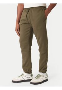 Tommy Jeans Spodnie dresowe DM0DM20473 Khaki Regular Fit. Kolor: brązowy. Materiał: bawełna #1