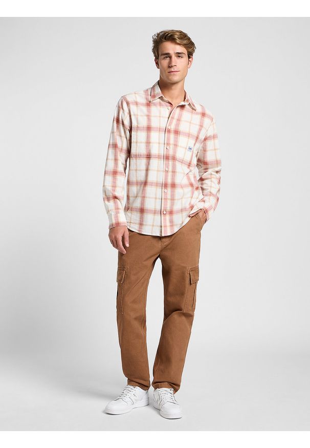 Lee - LEE MĘSKA KOSZULA LEE WORKWEAR SHIRT 2_0 REDWOOD 112364151