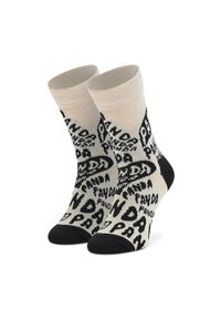 Happy-Socks - Happy Socks Skarpety Wysokie Dziecięce KPAN01-1900 Beżowy. Kolor: beżowy. Materiał: materiał #1