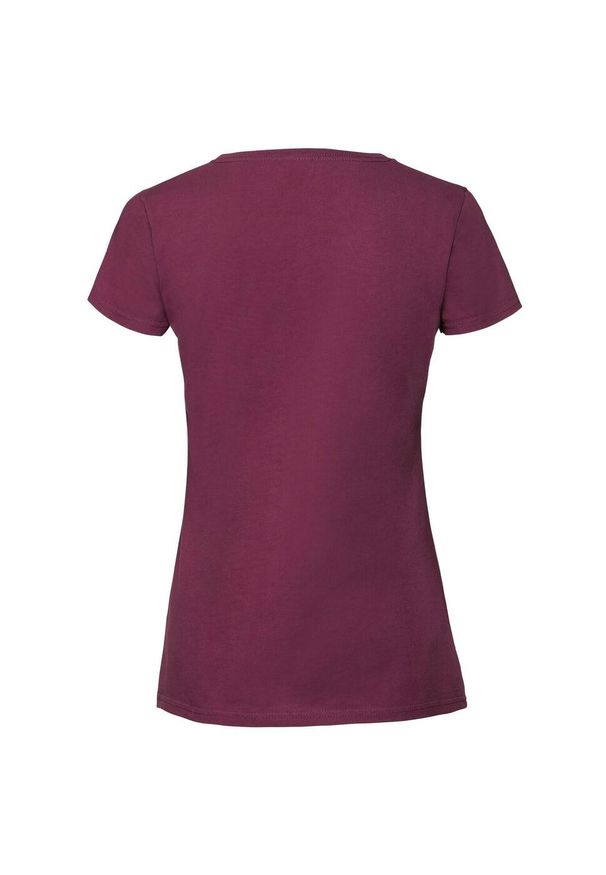 FRUIT OF THE LOOM - Koszulka Damska Iconic 190. Kolor: czerwony, wielokolorowy, brązowy. Sport: turystyka piesza