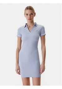 Guess Sukienka codzienna V6RK02 Z4692 Niebieski Regular Fit. Okazja: na co dzień. Kolor: niebieski. Materiał: syntetyk. Typ sukienki: proste. Styl: casual #1