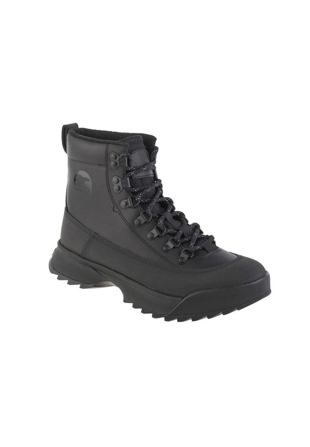 sorel - Buty trekkingowe męskie Sorel Scout 87 Pro Wp. Wysokość cholewki: za kostkę. Zapięcie: sznurówki. Kolor: czarny. Materiał: guma, syntetyk, materiał, skóra, tkanina. Szerokość cholewki: normalna