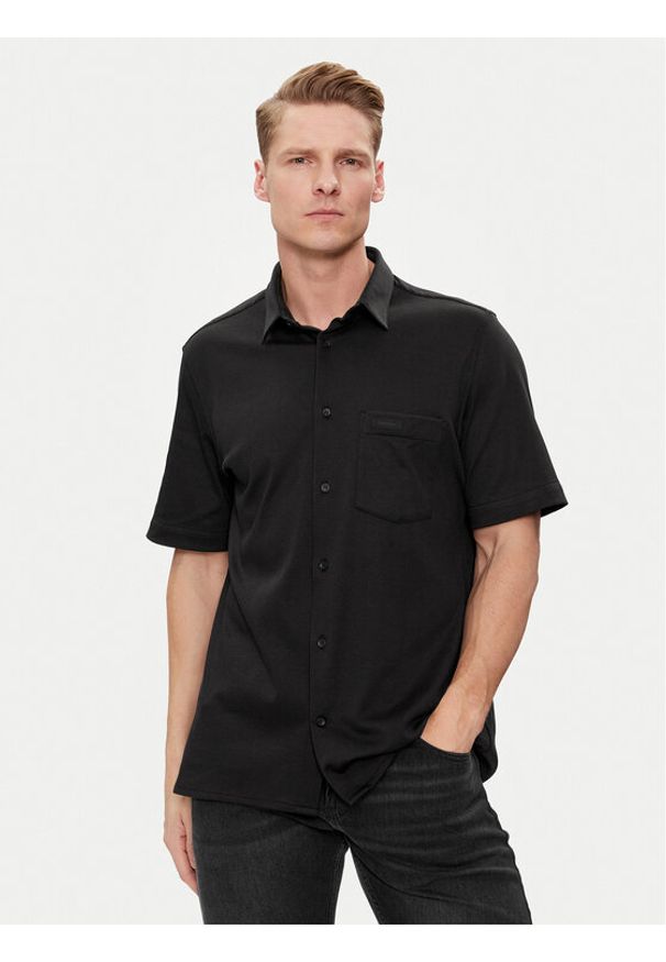 Calvin Klein Koszula K10K112708 Czarny Regular Fit. Kolor: czarny. Materiał: bawełna