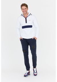 Aeronautica Militare - AERONAUTICA MILITARE Biała bluza męska z kapturem i suwakiem, Rozmiar M. Typ kołnierza: kaptur. Kolor: biały #2