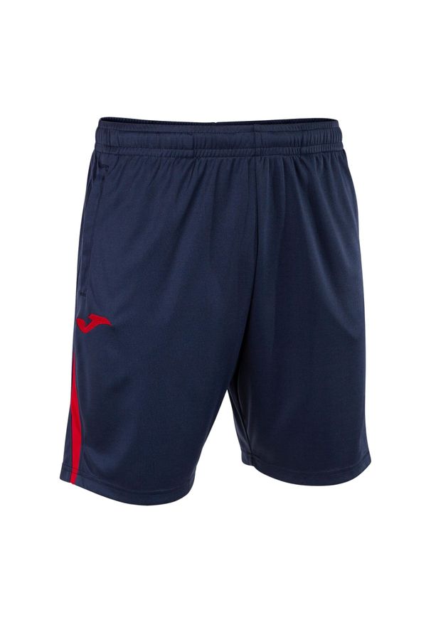 Szorty Joma Championship VII. Kolor: wielokolorowy, niebieski, czerwony. Materiał: materiał, syntetyk. Sport: piłka nożna, fitness