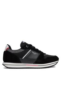 Pepe Jeans Sneakersy PMS30995 Czarny. Kolor: czarny. Materiał: skóra