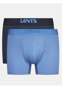 Levi's® Komplet 2 par bokserek Solid 37149-0988 Niebieski. Kolor: niebieski. Materiał: bawełna #1