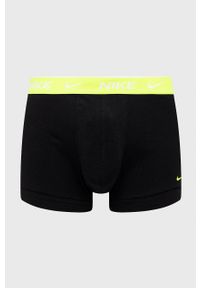 Nike bokserki męskie kolor niebieski. Kolor: niebieski. Materiał: tkanina, skóra, włókno #4