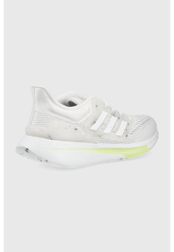 Adidas - adidas buty do biegania EQ21 Run kolor biały. Zapięcie: sznurówki. Kolor: biały. Materiał: materiał, guma. Szerokość cholewki: normalna. Sport: bieganie