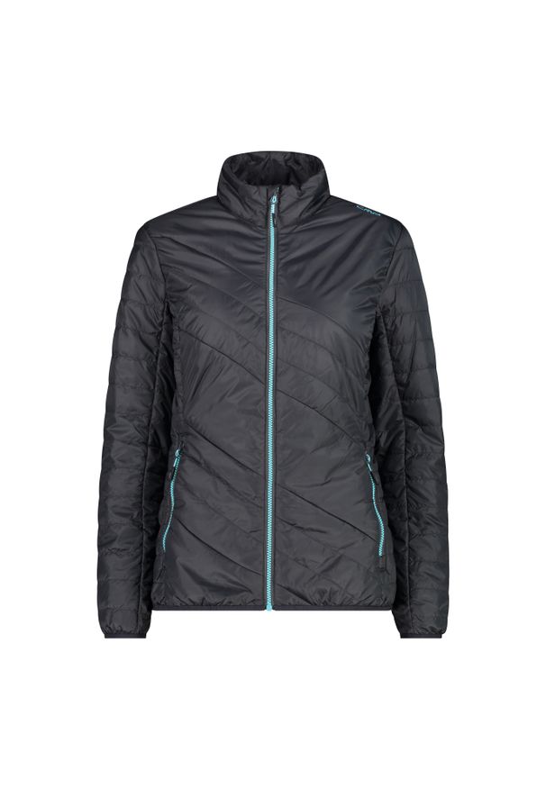 Damska kurtka puchowa CMP. Kolor: wielokolorowy, niebieski, szary, brązowy. Materiał: puch. Sport: turystyka piesza