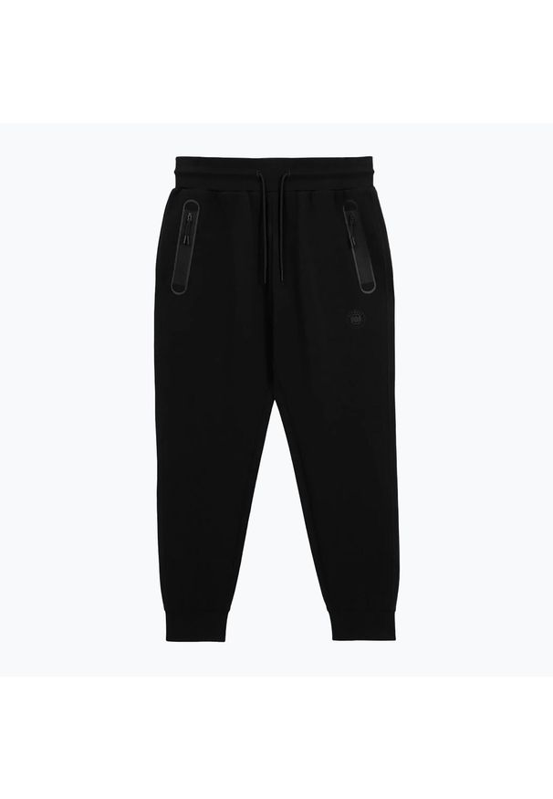 PITBULL - Spodnie męskie Pitbull Dogwood Track Pants. Kolor: czarny. Sport: fitness