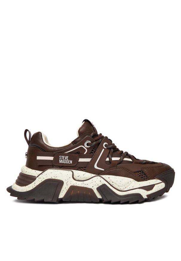 Steve Madden Sneakersy Kingdom 2 SM11004870 Brązowy. Kolor: brązowy. Materiał: zamsz, skóra