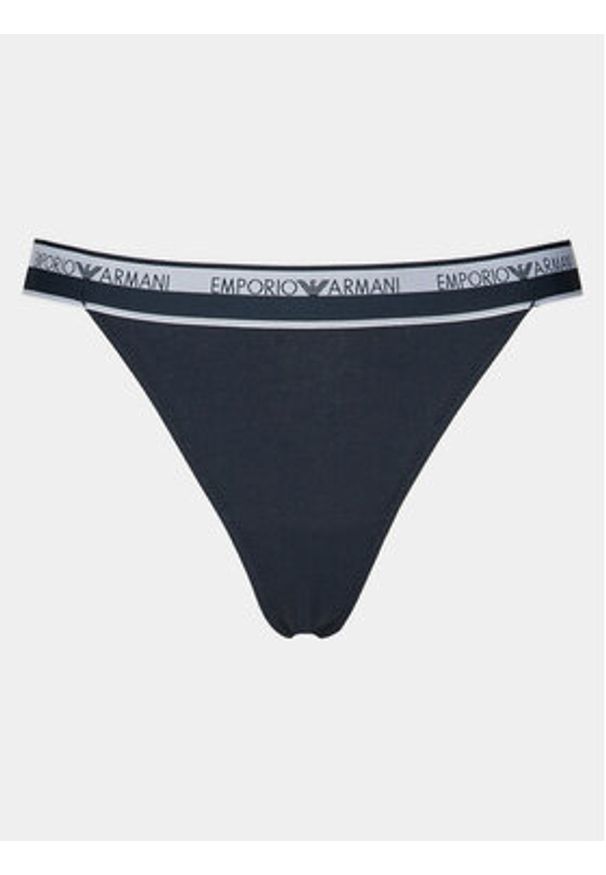 Emporio Armani Underwear Komplet 2 par stringów 164522 4R227 00135 Granatowy. Kolor: niebieski. Materiał: bawełna