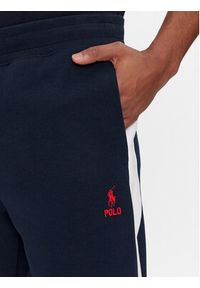 Polo Ralph Lauren Spodnie dresowe 710926505001 Granatowy Regular Fit. Kolor: niebieski. Materiał: bawełna #4