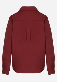 Born2be - Bordowa Bawełniana Koszula o Klasycznym Kroju Liadovia. Okazja: na co dzień. Typ kołnierza: kołnierzyk klasyczny. Kolor: czerwony. Materiał: bawełna. Styl: klasyczny #6