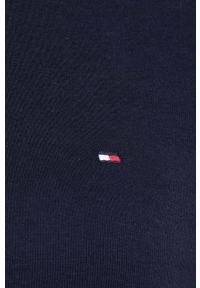 TOMMY HILFIGER - Tommy Hilfiger longsleeve bawełniany kolor granatowy. Kolor: niebieski. Materiał: bawełna. Długość rękawa: długi rękaw. Długość: długie. Wzór: haft #4