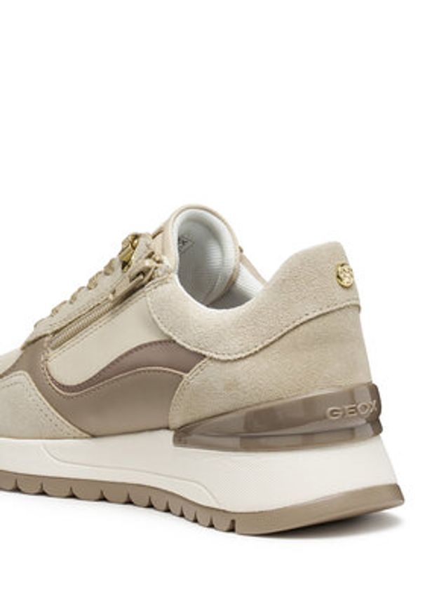 Geox Sneakersy D Desya D5600A 02285 CH61S Beżowy. Kolor: beżowy. Materiał: skóra