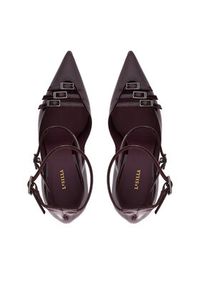LE SILLA - Le Silla Szpilki Deco Morgana 2004B100RCPPKAB Bordowy. Kolor: czerwony. Materiał: lakier, skóra. Obcas: na szpilce #4