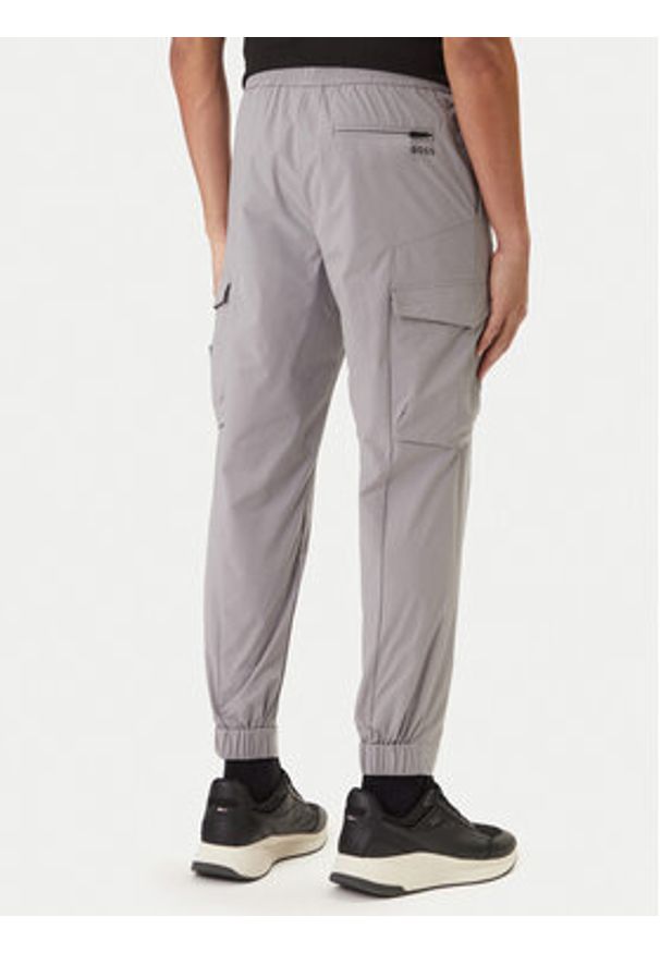 BOSS Spodnie materiałowe T_Urbanex-Cargolight 50508339 Szary Tapered Fit. Kolor: szary. Materiał: materiał