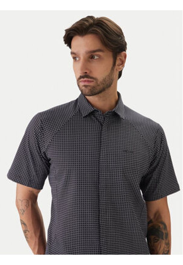 BOSS Koszula Excurse S 50554450 Granatowy Regular Fit. Kolor: niebieski. Materiał: bawełna