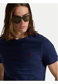Polo Ralph Lauren T-Shirt 710671438282 Granatowy Slim Fit. Typ kołnierza: polo. Kolor: niebieski. Materiał: bawełna #5