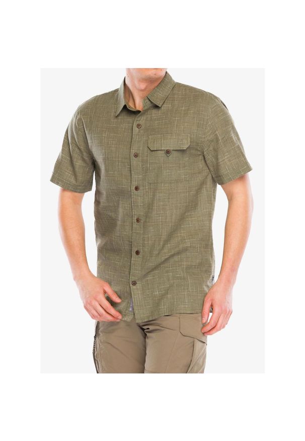 ROYAL ROBBINS - Koszula turystyczna męska Royal Robbins Hempline Spaced SS. Kolor: zielony