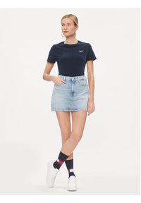 Tommy Jeans Spódnica jeansowa Izzie DW0DW17219 Niebieski Regular Fit. Kolor: niebieski. Materiał: bawełna