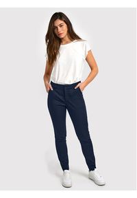 Kaffe Spodnie materiałowe Lea 10505191 Granatowy Slim Fit. Kolor: niebieski. Materiał: bawełna #5