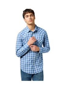 Wrangler - MESKA KOSZULA WRANGLER WESTERN SHIRT BLUE 112362764 #1
