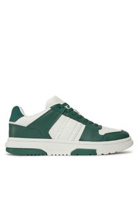 Tommy Jeans Sneakersy Tjm Leather Cupsole 2.0 EM0EM01352 Zielony. Kolor: zielony. Materiał: skóra