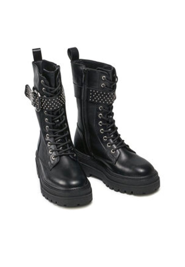 Jenny Fairy Trzewiki WS5261-04 Czarny. Kolor: czarny. Materiał: skóra