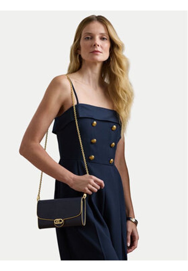 Lauren Ralph Lauren - LAUREN RALPH LAUREN Torebka 432964153001 Granatowy. Kolor: niebieski. Materiał: skórzane