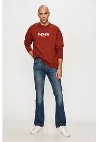 Levi's® - Levi's - Bluza bawełniana. Okazja: na spotkanie biznesowe, na co dzień. Kolor: czerwony. Materiał: bawełna. Wzór: nadruk. Styl: biznesowy, casual #5