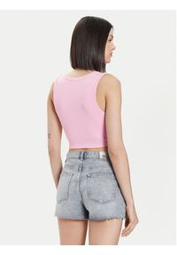 only - ONLY Top Vilma 15282771 Różowy Slim Fit. Kolor: różowy. Materiał: bawełna #3