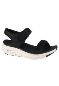 skechers - Sandały do chodzenia damskie, Skechers Arch Fit-Touristy. Kolor: czarny. Sport: turystyka piesza