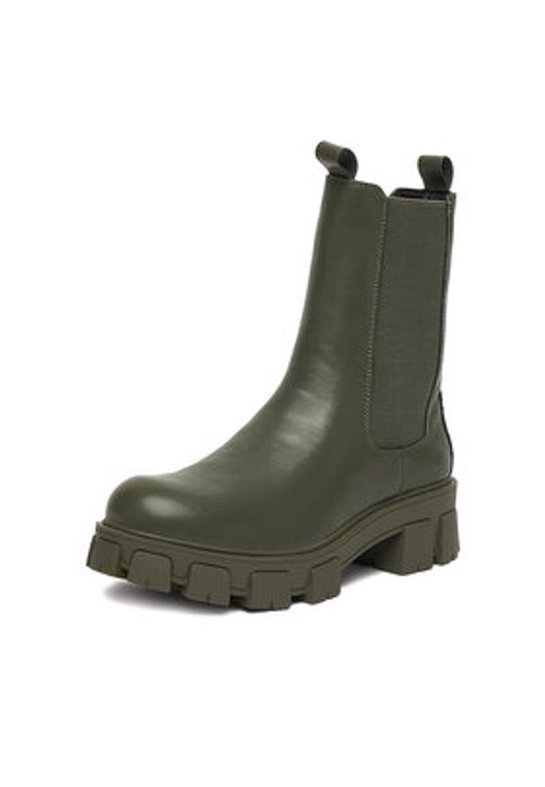 DeeZee Sztyblety 12837-22 Khaki. Kolor: brązowy. Materiał: syntetyk, materiał