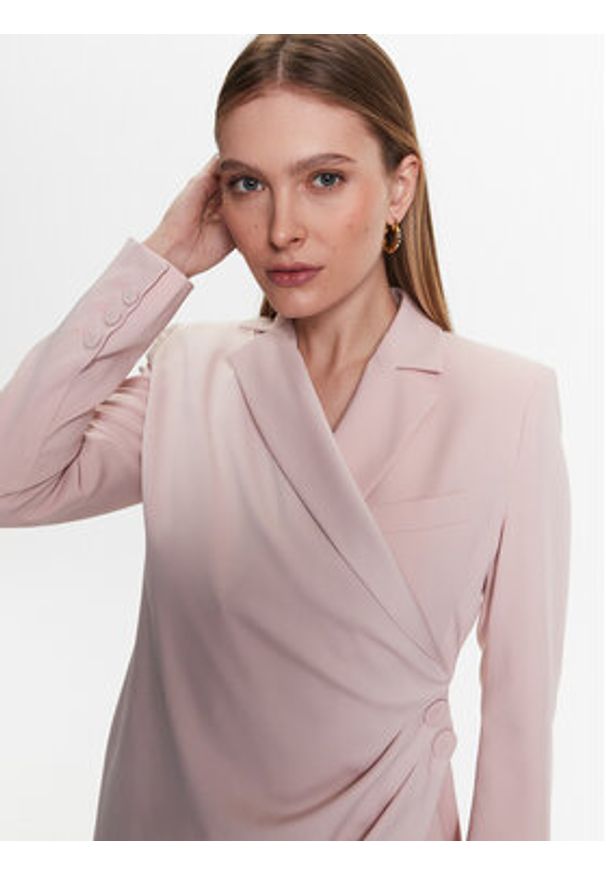 Pinko Sukienka codzienna 100035 A0GI Różowy Regular Fit. Okazja: na co dzień. Kolor: różowy. Materiał: syntetyk. Typ sukienki: proste. Styl: casual