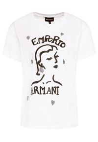 Emporio Armani T-Shirt 3H2T7Q 2J95Z 0100 Biały Regular Fit. Kolor: biały #2