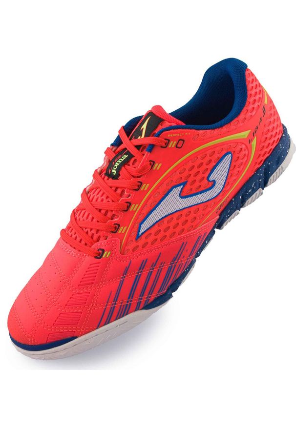 Joma Liga 5 Buty wewnętrzne Fluor Pomarańczowy Rozmiar 44. Kolor: pomarańczowy, niebieski, wielokolorowy. Sport: fitness