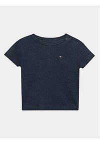 TOMMY HILFIGER - Tommy Hilfiger Komplet t-shirt i spodenki KN0KN01597 Granatowy Regular Fit. Kolor: niebieski. Materiał: bawełna #6