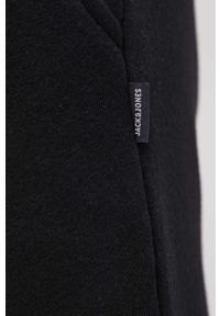 Jack & Jones Spodnie męskie kolor czarny gładkie. Kolor: czarny. Materiał: dzianina. Wzór: gładki #4