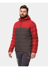 Jack Wolfskin Kurtka puchowa Ather Down Hoody 1207671 Czerwony Regular Fit. Kolor: czerwony. Materiał: syntetyk