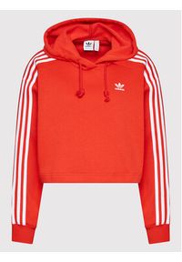 Adidas - adidas Bluza adicolor Classics HC2017 Czerwony Relaxed Fit. Kolor: czerwony. Materiał: syntetyk, bawełna