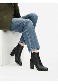 Clara Barson Botki CEO-WS19362-02 Czarny. Kolor: czarny. Materiał: skóra, materiał #8